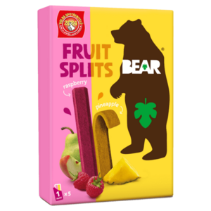 BEAR Fruit splits malina a ananánas 5 x 20 g vyobraziť