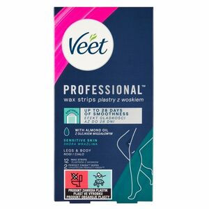 VEET Professional studené voskové pásiky pre citlivú pokožku 12 kusov vyobraziť