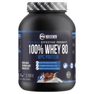 MAXXWIN 100% Whey protein 80 čokoláda 2200 g vyobraziť