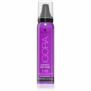 Schwarzkopf Professional IGORA Expert Mousse farbiaca pena na vlasy odtieň 7-65 Medium Blonde Chocolate Gold 100 ml vyobraziť