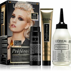 L’Oréal Paris Préférence farba na vlasy odtieň 102 Extremely Light Iridescent Blond 1 ks vyobraziť