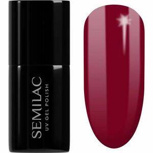 Semilac UV Hybrid Hottie gélový lak na nechty odtieň 071 Deep Red 7 ml vyobraziť