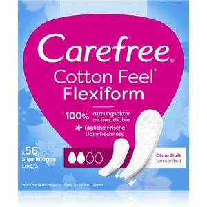 Carefree Cotton Flexiform slipové vložky bez parfumácie 56 ks vyobraziť