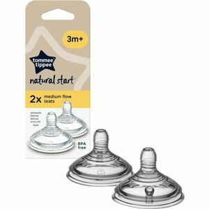 Tommee Tippee Natural Start Anti-Colic Teat cumlík na fľašu Medium Flow 3 m+ 2 ks vyobraziť