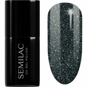 Semilac UV Hybrid Black & White gélový lak na nechty odtieň 096 Starlight Night 7 ml vyobraziť