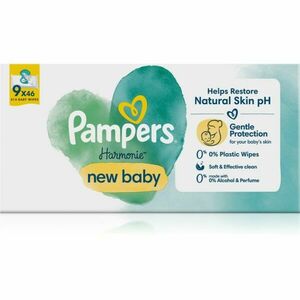 Pampers Harmonie New Baby vlhčené čistiace obrúsky pre deti 414 ks vyobraziť