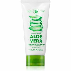 NATURE REPUBLIC Soothing & Moisture Aloe Vera Cleansing Gel Cream hydratačný čistiaci krém s upokojujúcim účinkom 150 ml vyobraziť