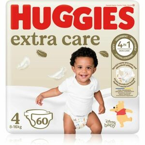 Huggies Extra Care Size 4 jednorazové plienky 8-16 kg 60 ks vyobraziť