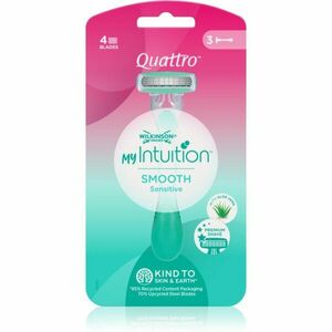 Wilkinson Sword Quattro for Women My Intuition Smooth jednorázové holiace strojčeky Aloe and Vitamin E 3 ks vyobraziť