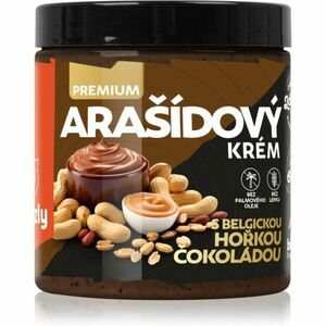 Grizly Arašidový krém s belgickou horkou čokoládou 100 % orechový krém s čokoládou 250 g vyobraziť