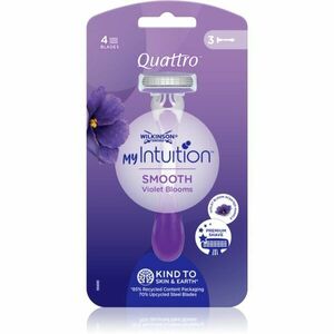 Wilkinson Sword Quattro for Women My Intuition Smooth jednorázové holiace strojčeky Violet Blooms 3 ks vyobraziť