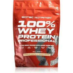 Scitec Nutrition 100% Whey Protein Professional proteín s aminokyselinami príchuť Chocolate Cookie Cream 500 g vyobraziť