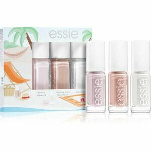 essie mini triopack summer sada lakov na nechty ballet slippers, topless and barefoot, marshmallow odtieň vyobraziť