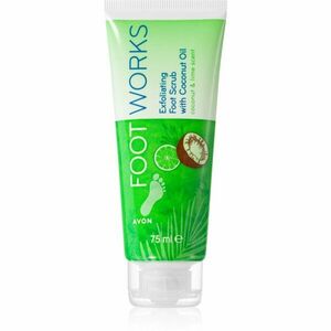 Avon Foot Works Coconut Oil peeling na nohy 75 ml vyobraziť