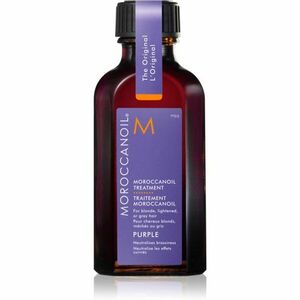 Moroccanoil Treatment Purple vyživujúci olej pre blond a šedivé vlasy 50 ml vyobraziť