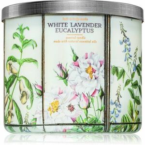 Bath & Body Works White Lavender Eucalyptus vonná sviečka 411 g vyobraziť