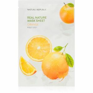 NATURE REPUBLIC Real Nature Orange Mask Sheet hydratačná plátienková maska pre rozjasnenie pleti 23 ml vyobraziť