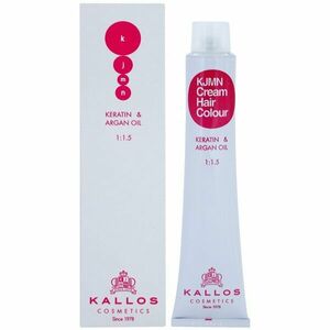 Kallos KJMN Cream Hair Colour Keratin & Argan Oil farba na vlasy s keratínom a argánovým olejom odtieň 8.11 Light Blonde 100 ml vyobraziť