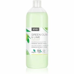 Eva Natura Green olive & Lime krémové tekuté mydlo na ruky náhradná náplň 1000 ml vyobraziť