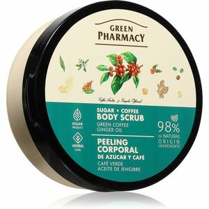 Green Pharmacy Green coffee & Ginger Oil Body Scrub cukrový telový peeling 200 ml vyobraziť