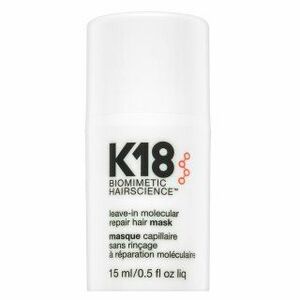 K18 Leave-In Molecular Repair Hair Mask bezoplachová starostlivosť pre veľmi suché a poškodené vlasy 15 ml vyobraziť