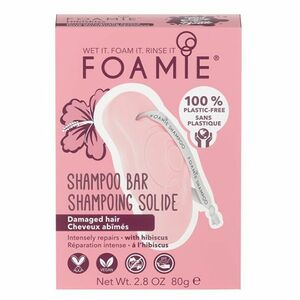 FOAMIE Šampón pre poškodené vlasy Hibiskiss Shampoo Bar 80 g vyobraziť