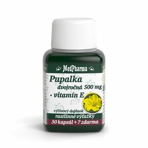 MEDPHARMA Pupalka dvojročná 500 mg + vitamín E 37 kapsúl vyobraziť