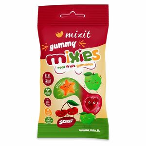 MIXIT Gummy mixies jablko a čerešňa prírodné želé cukríky 35 g vyobraziť