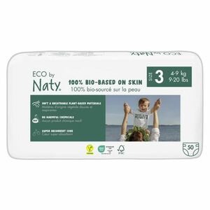 ECO BY NATY Plienky Midi (4-9 kg) Economy pack 50 kusov vyobraziť