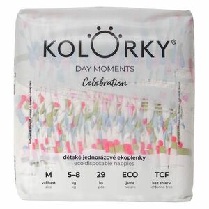 KOLORKY DAY Moments jednorazové EKO plienky M (5-8 kg) 29 kusov vyobraziť