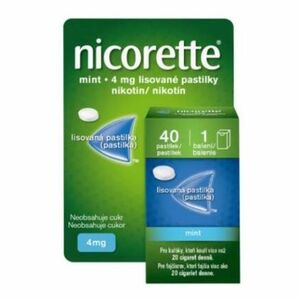 NICORETTE Mint 4 mg 40 pastiliek vyobraziť