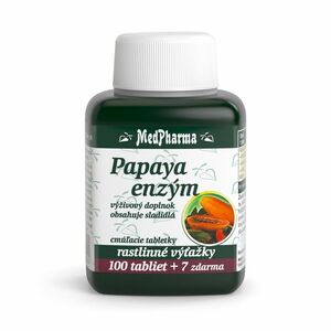 MEDPHARMA Papaya enzým cmúľavé pastilky 107 tabliet vyobraziť