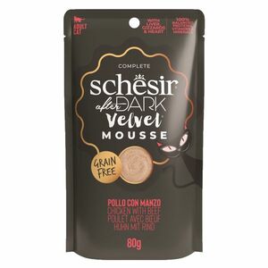 SCHESIR After Dark Velvet Mousse pre mačky kura a hovädzie 80 g vyobraziť