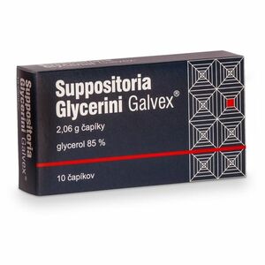 SUPPOSITORIA Glycerini galvex 2, 06 g 10 čapíkov vyobraziť