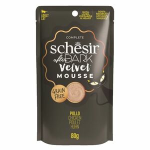 SCHESIR After Dark Velvet Mousse kapsička pre mačky kura 80 g vyobraziť