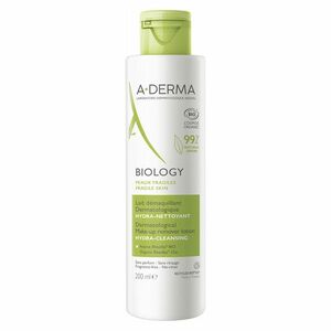 A-DERMA Biology Dermatologické odličovacie mlieko hydratačno-čistiace 200 ml vyobraziť