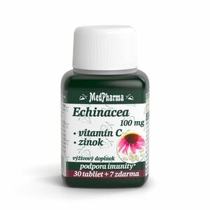 MEDPHARMA Echinacea 100 mg + vitamín C + zinok 37 tabliet vyobraziť