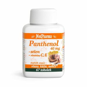 MEDPHARMA Panthenol 40 mg + selén + vitamíny C, E 67 kapsúl vyobraziť