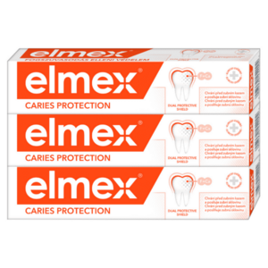 ELMEX Caries Protection zubná pasta proti zubnému kazu 3 x 75 ml vyobraziť