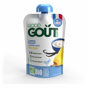 GOOD GOUT Vanilkový jogurt s hruškou od 6.měsíců BIO 90 g vyobraziť