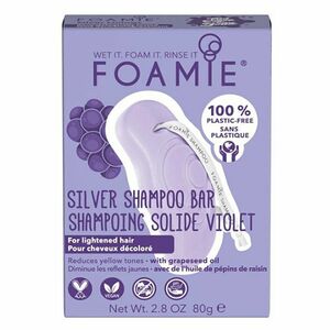 FOAMIE Tuhý šampón pre blond a odfarbené vlasy Silver Linings Shampoo Bar 80 g vyobraziť