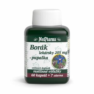 MEDPHARMA Borák lekársky 205 mg + pupalka 67 kapsúl vyobraziť