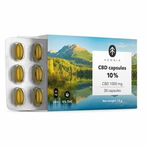 HEMNIA CBD 10% CBD 1000 mg 30 kapsúl vyobraziť