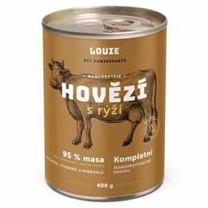 LOUIE Hovädzie s ryžou konzerva pre psov 400 g vyobraziť