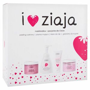 ZIAJA I Love Ziaja Marshmallow Tělový peeling 300 ml + tekuté mýdlo 250 ml + mycí želé 260 ml + krém na ruce 50 ml Dárkové balení vyobraziť