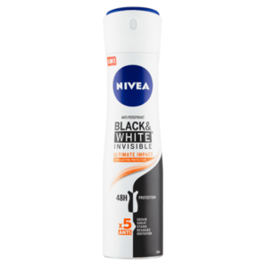 NIVEA Black&White Invisible Ultimate Impact Antiperspirant sprej 150 ml vyobraziť