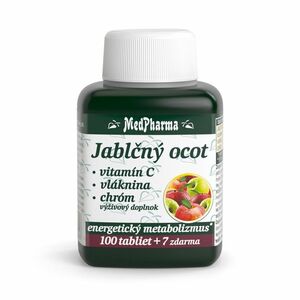 MEDPHARMA Jablčný ocot + vitamín C + vláknina + chróm 107 tabliet vyobraziť