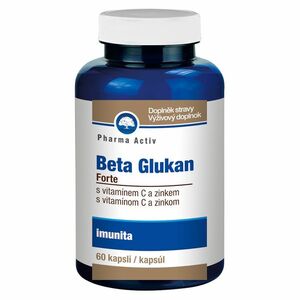 PHARMA ACTIV Beta Glukán forte Vitamín C a Zinok 60 kapsúl vyobraziť