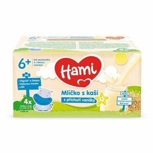 HAMI Mliečko s kašou s príchuťou vanilky 6m+ 4 x 250 ml vyobraziť