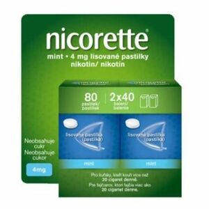 NICORETTE Mint 4 mg 2 x 40 pastiliek vyobraziť